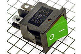 Переключатель без подсветки MRS-201-2C/KCD2-201 4pin 250V 6A 2on-off 20*13мм прямоуг.
