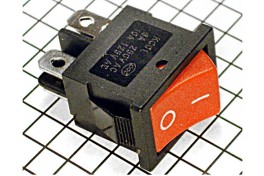 Переключатель без подсветки MRS-201-2C/KCD2-201 4pin 250V 6A 2on-off 20*13мм прямоуг.