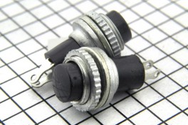 Кнопка без фиксации PBS-3B 3A 125Vкруглая на замыкание DS314