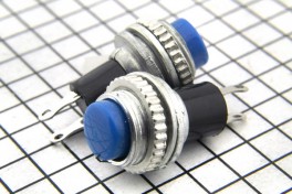 Кнопка без фиксации PBS-3B 3A 125Vкруглая на замыкание DS314