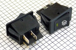 Переключатель с подсветкой ASW17D 12V 35A on-off 4pin широкий