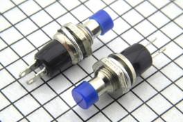 Кнопка без фиксации PBS-10B-2 круглая на замыкание 1A 250V