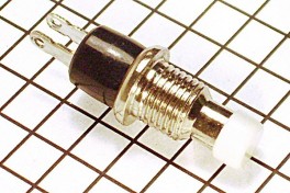 Кнопка без фиксации PBS-10B-2 круглая на замыкание 1A 250V