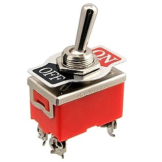 Тумблер E-TEN-201 (1221) 4pin 250V 15А on-off