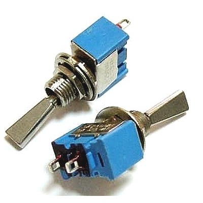 Тумблер мини MTS-101 2pin 2полож ON-OFF 3A 250V Daier