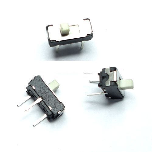 Переключатель движковый (ползунковый) 3pin 2полож. 8*3*3мм h3мм ручка-2,5мм вертик.