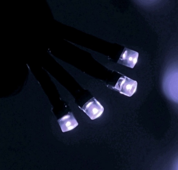 Гирлянда УЛИЧНАЯ 'Метражная' 15м нить темная, LED-180-220V, контр. 8 р. БЕЛЫЙ