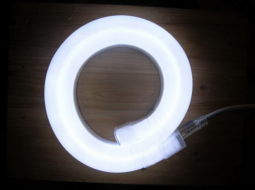 Гибкий неон 5м 12*24мм LED/м-80-220V белый