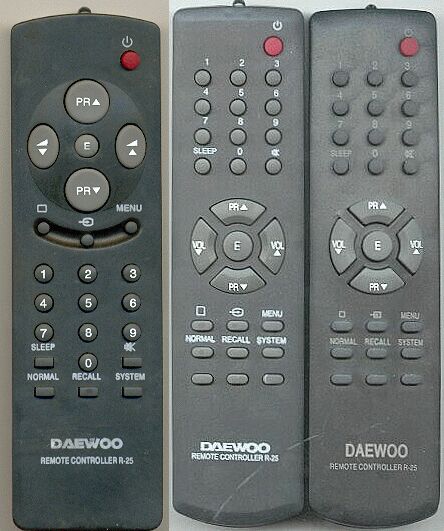 Пульт DAEWOO R-25 =RM-643F =RM-827DC