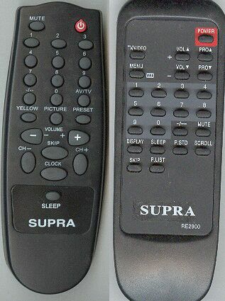 Пульт SUPRA RE-2900 , RE-2700A =RM-643F