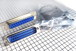 Комплект разъёмов 25 pin (LPT, СОМ25) 1шт + 1гн + 2 пласт корпуса