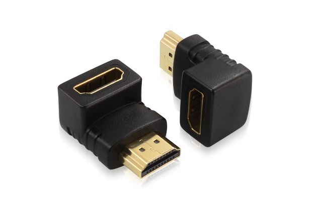 Переходник шт.HDMI-гн.HDMI угловой Gold АРР-365