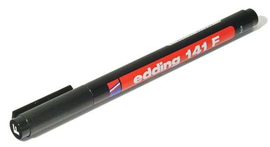 Маркер Edding 141 F/S d=0,6мм для надписей на ПВХ черный