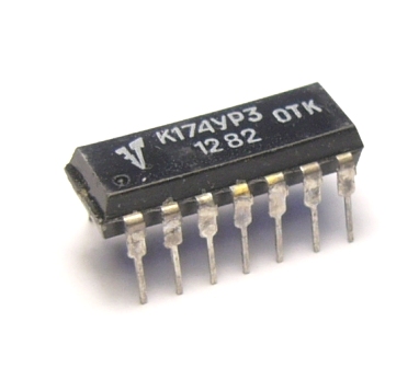 Микросхема отеч. К174УР3 =TBA120 DIP14