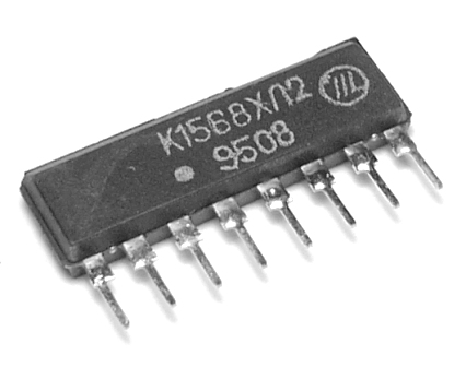 Микросхема отеч. Кр1568ХЛ2 SIP8