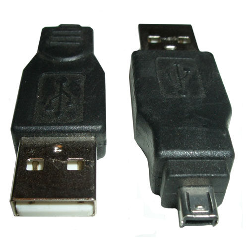 Переходник шт.mini USB AM(5Р) - шт.USB AМ