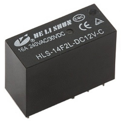 Реле 5V 16A HLS-14F2 DC5V-16A-1C 29*12,6*20,6мм 8pin под пайку