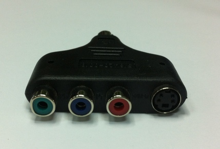 Переходник S-видео шт.S(9pin) - 3гн.RCA+ гн.S(4pin)