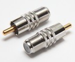 Штекер RCA металл под F