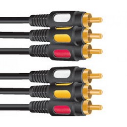 Шнур 3RCA-3RCA 10м 17-0207