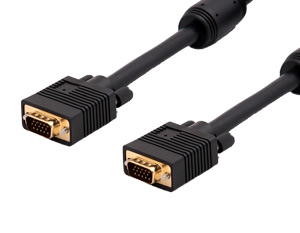 Шнур шт.VGA-шт.VGA 15pin 3м с ферритами