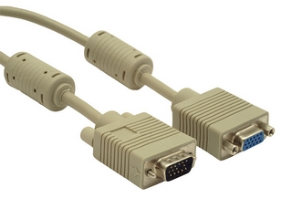 Шнур удлинитель штVGA-гнVGA 1,8м CC-PPVGAX-6 экран феррит.кольца