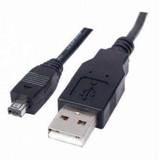 Шнур шт.USB A - шт.mini USB B(4P) 4pin 0,5м